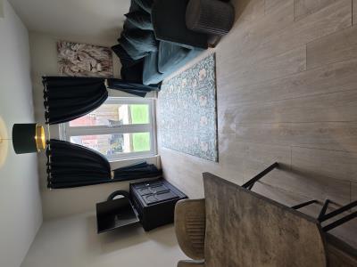 Living room and dining area